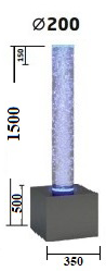 Пузырьковая колонна PK - 1500-200