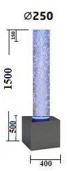 Пузырьковая колонна PK - 1500-250
