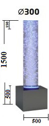 Пузырьковая колонна PK - 1500-300