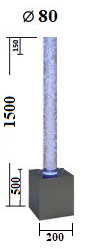 Пузырьковая колонна PK - 1500-80
