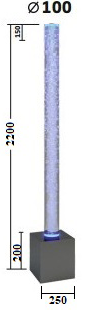 Пузырьковая колонна PK - 2200-100