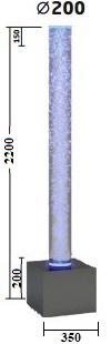 Пузырьковая колонна PK - 2200-200