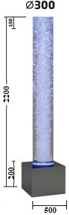 Пузырьковая колонна PK - 2200-300
